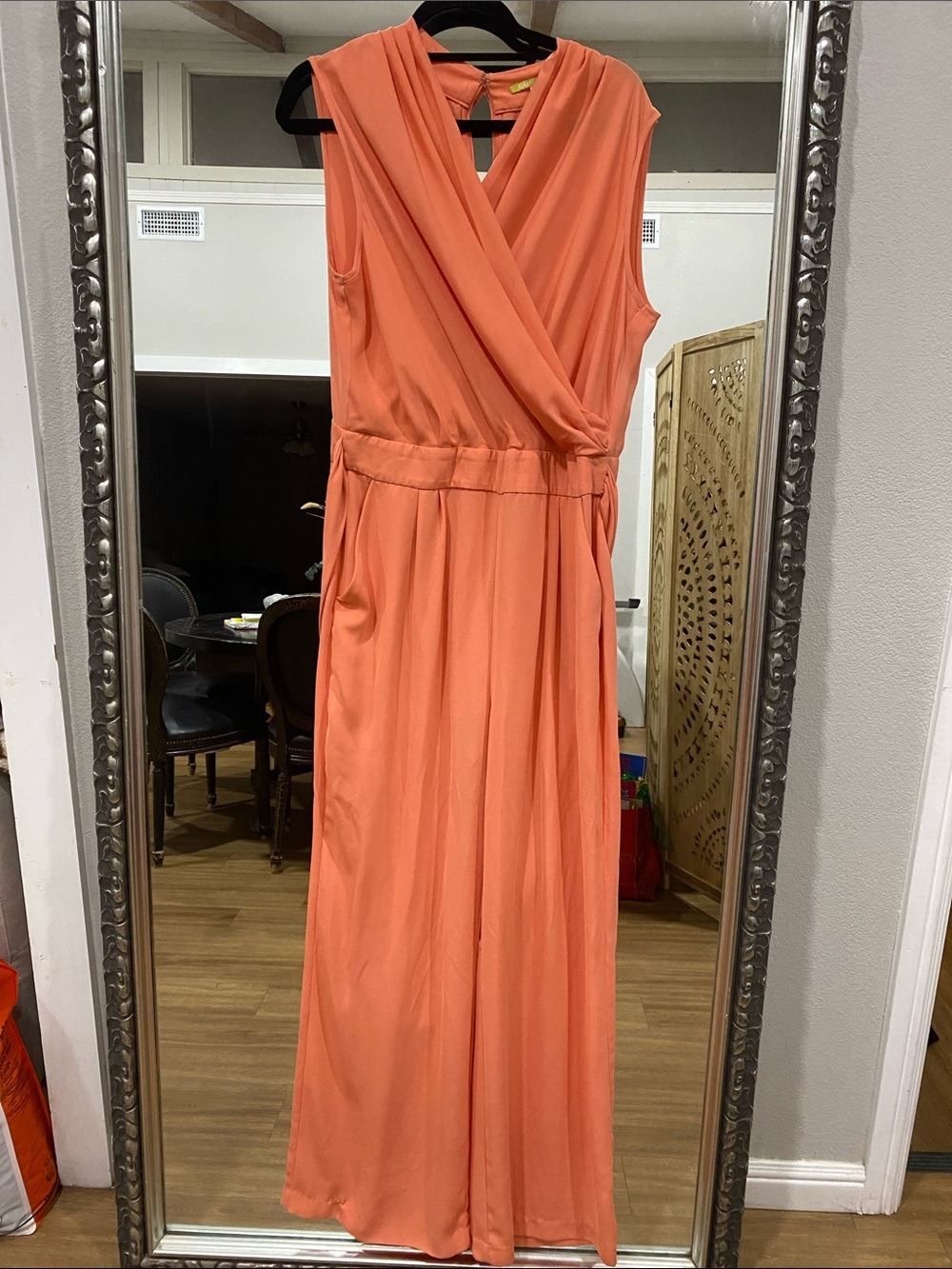 Gianni Bini Coral Sleeveless Wrap Jumpsuit ( please read description)